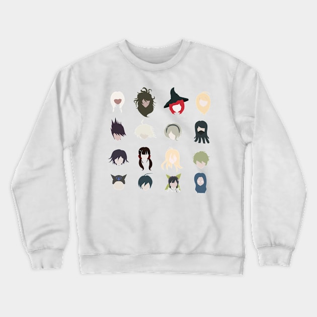 danganronpa v3 cast minimalistic Crewneck Sweatshirt by katanaballs